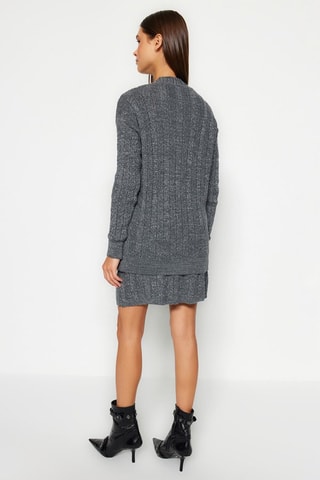 Cárdigan y falda - Antracita