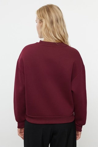 Sudadera relaxed - Burdeos