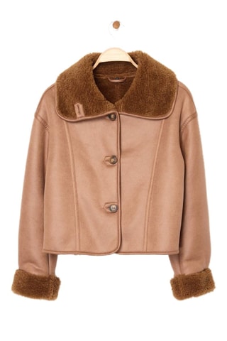 Chaqueta oversize - Camel
