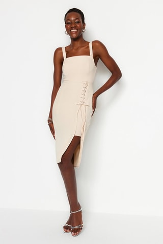 Vestido recto - Blanco