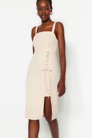 Vestido recto - Blanco