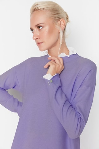 Jersey y pantalón - Blanco y violeta