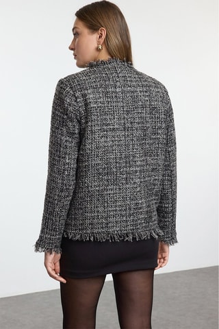 Chaqueta regular fit - Negro y gris