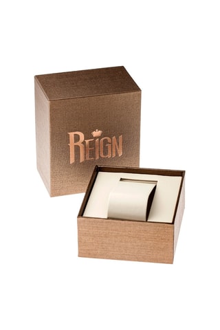 Reloj automático de piel Kahn - Negro y dorado