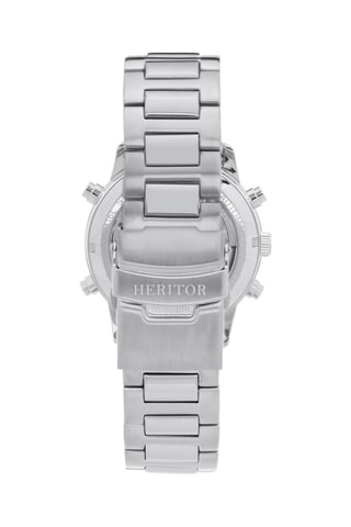 Reloj automático de acero Wilhelm - Plateado y azul