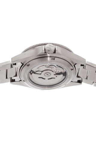 Reloj automático de acero Calder - Plateado y negro