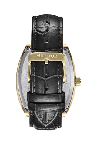 Reloj automático de piel Masterson - Heritor Automatic - Negro