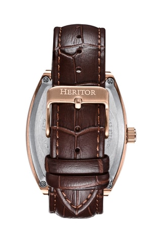 Reloj automático de piel Masterson - Heritor Automatic - Marrón