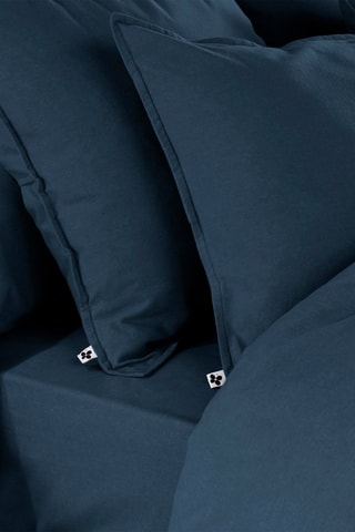 Federa in flanella di cotone 170 g/m² - Blu notte