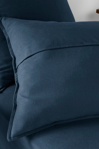 Federa in flanella di cotone 170 g/m² - Blu notte