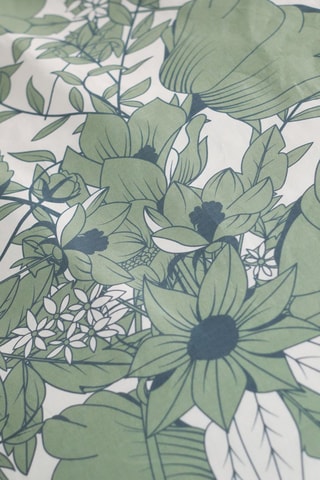 Parure copripiumino in flanella di cotone - Verde oliva