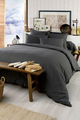 Copripiumino in flanella di cotone 170 g/m² Candice - Tempesta