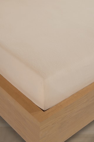 Lenzuolo sotto in flanella di cotone 160 g/m² - Beige
