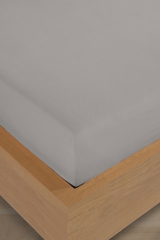 Lenzuolo sotto in flanella di cotone 160 g/m² - Grigio