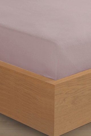 Lenzuolo sotto in flanella di cotone 160 g/m² - Rosa