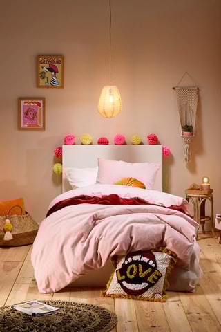 Parure copripiumino Freya - Rosa perla