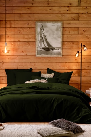 Parure copripiumino Laura - Kaki