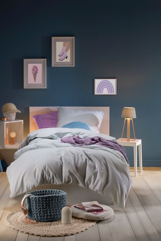 Parure copripiumino Misty - Blu pietra