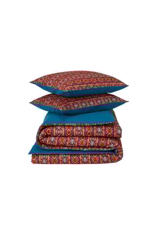 Parure copripiumino Melchior - Marrone e blu