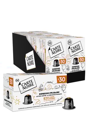 8 x 	Espresso Solidaire Carte Noire - 30 capsules compatibles Nespresso®	