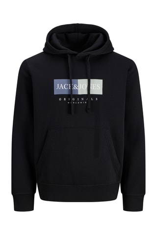 Sweat regular à capuche - Noir