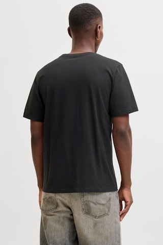 T-shirt regular en coton biologique - Noir