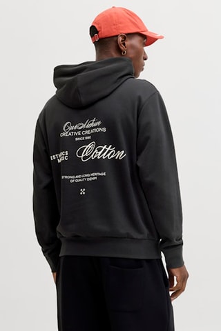 Sweat loose en coton biologique - Noir