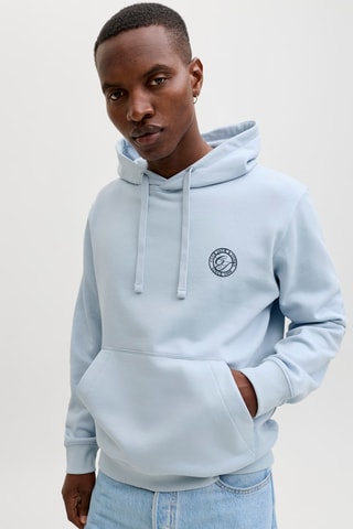 Sweat relaxed en coton biologique - Bleu clair