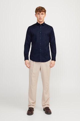 Chemise slim - Bleu marine