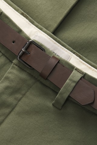 Chino slim en coton biologique - Kaki