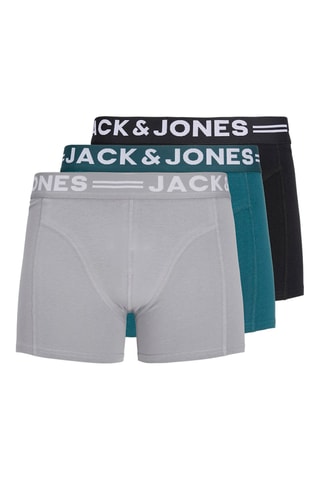 3 boxers en coton biologique - Noir