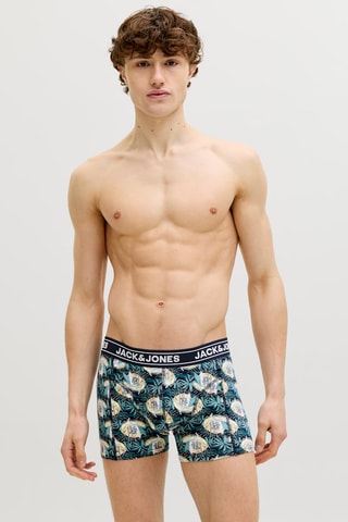 3 boxers en coton biologique - Bleu