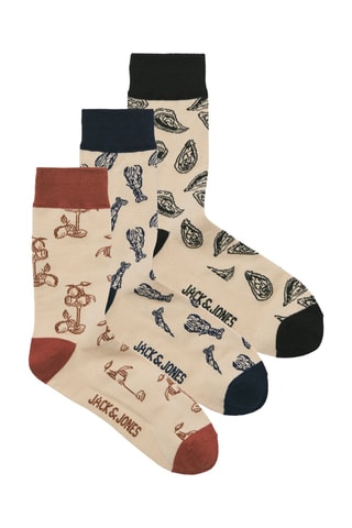 3 paires de chaussettes - Beige