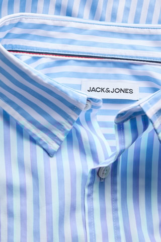 Chemise slim en coton biologique - Bleu