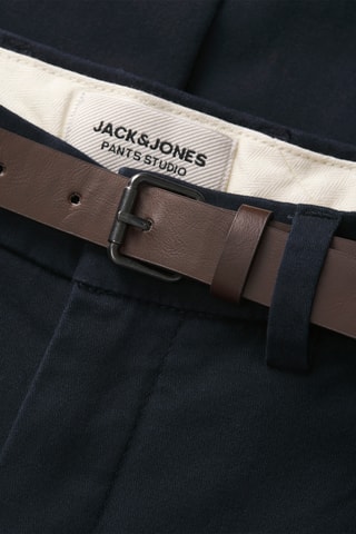 Chino slim en coton biologique - Bleu marine