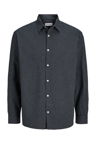 Chemise relaxed en coton biologique - Bleu