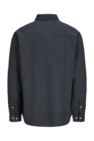 Chemise relaxed en coton biologique - Bleu