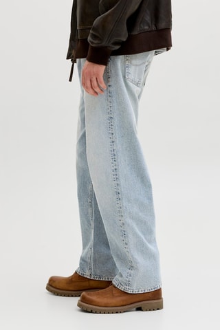 Jean  loose taille haute - Bleu clair