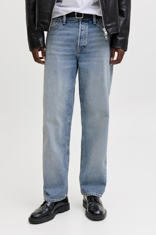 Jean loose taille haute - Bleu clair