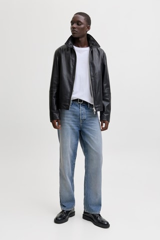 Jean loose taille haute - Bleu clair