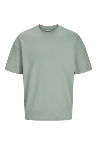 2 t-shirts loose - Beige et vert sauge