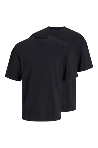 2 t-shirts loose - Noir