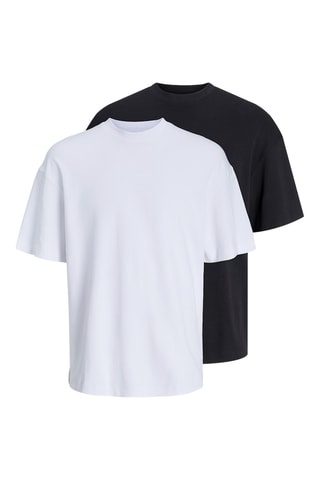 2 t-shirts loose - Blanc et noir