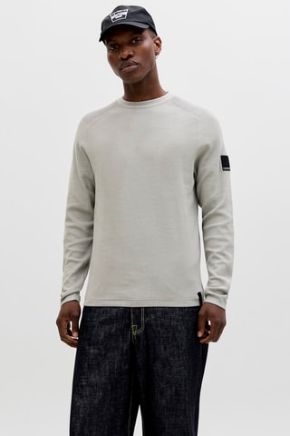 Pull regular - Gris clair