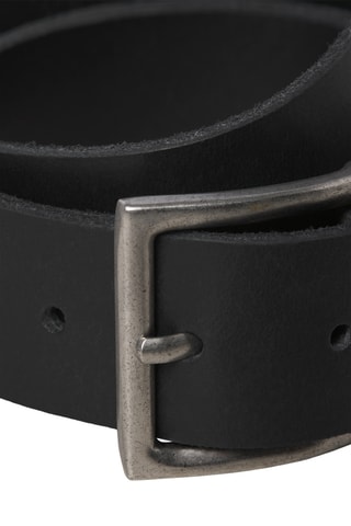 Ceinture en cuir de buffle - Noir