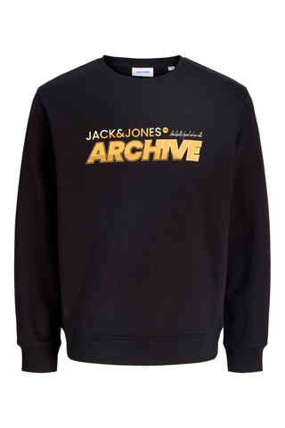 Sweat relaxed en coton biologique - Noir