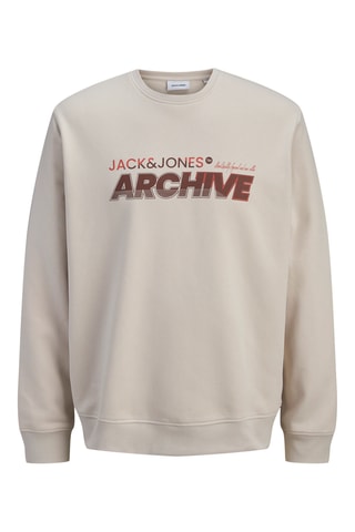 Sweat relaxed en coton biologique - Beige