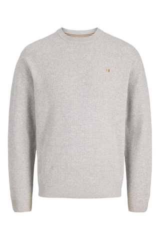 Pull regular en coton biologique - Gris clair
