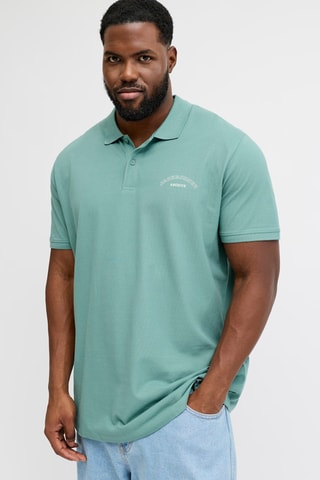 Polo en coton biologique - Turquoise