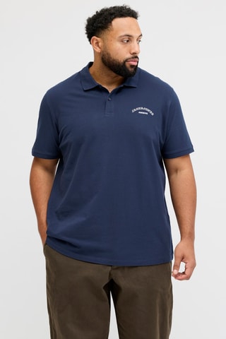 Polo regular en coton biologique - Bleu marine